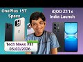 OnePlus 15T Specs | Poco X8 Series & Poco C85x | iQOO Z11x 5G India Launch
