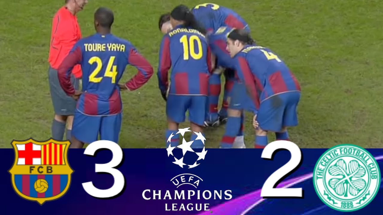 伝説の試合 メッシ ロナウジーニョvs 中村俊輔 08 09 Cl バルセロナ セルティック Youtube