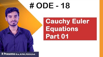 ODE 18 - Cauchy Euler Equations -Part 01 #ias  #upscoptional