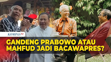 Jawab Ganjar saat Ditanya Gandeng Prabowo atau Mahfud jadi Bacawapres