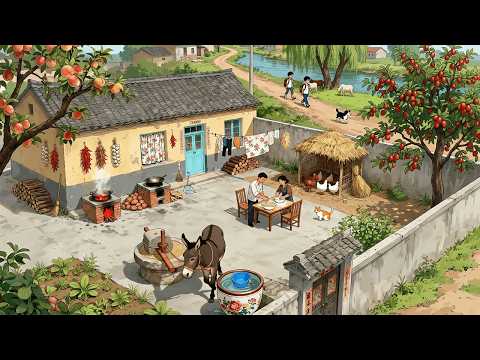 Peaceful Country Life: Gardening, Harvest, Smoking Authentic Cured Duck | Ghibli Vibe Video