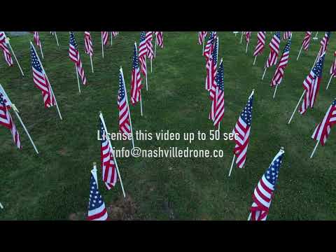 Field of American Flags Back in.mov