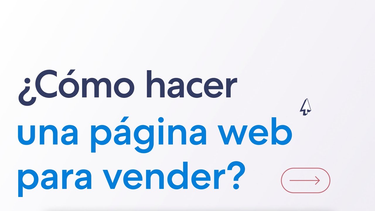 Como hacer una pagina web para vender