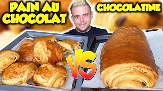 PAIN AU CHOCOLAT  VS  CHOCOLATINE !! Industriel VS Boulanger VS Fait Maison VS XXL ! (+ 10000 Kcal)