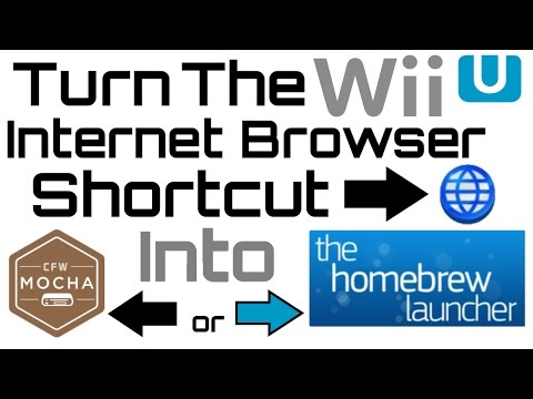 How to Auto-Boot "The Homebrew Launcher/Mocha CFW" from WiiU Internet Browser Shortcut! No bkmrk!