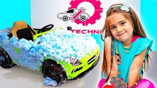 Nastya Artem과 Mia와 함께 세차합시다🚘 자동차 서비스 놀이를 하는 아이들 screenshot 3