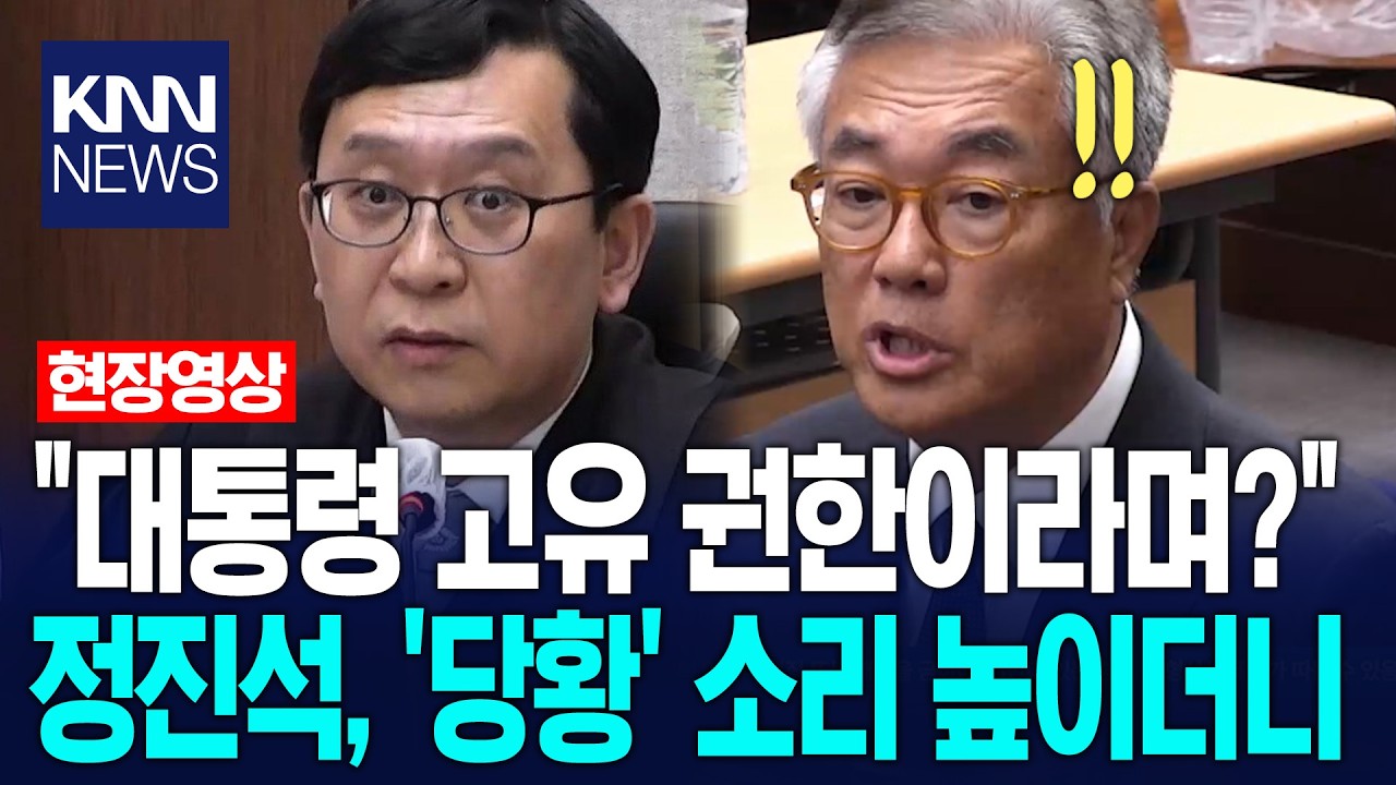 "대통령 고유권한이라며 계엄은 왜 막았나?" 콕 집은 질문에 정진석 '당황' / KNN