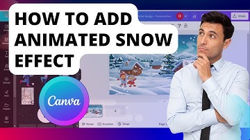 How To Add Animated Snow Effect In Canva | Easy Tutorial