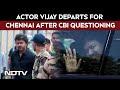 Actor Vijay News | CBI Questions Vijay for 6 Hours, TVK Chief Exits Delhi Without Comment