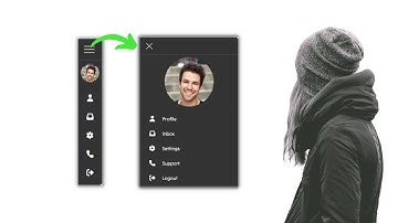 How To Create Floating Action Menu Using HTML And CSS | Sidebar Menu IU Design