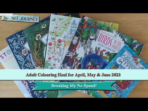April, May x June Adult Colouring Haul! || New Coloring Books x Supplies