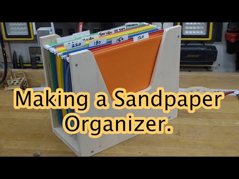 DIY Sandpaper Storage Organizer 
