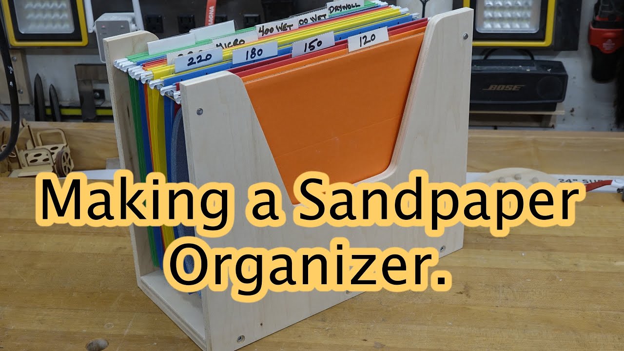 $20 Sandpaper Storage Solution—Woodworking Tips and Tricks 