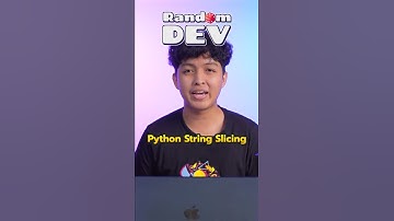 Python String Slicing  | Rand🎲m Dev Ep.2 #randomdev #python #string #slicing #borntoDev