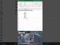 Excel Hack you didn't know existed 😱 #excel #office #spreadsheet
