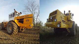 A Gigászok: RÁBA 300 & KIROVETS K701 (Géphang/Motor Sound!!!) Szántás/Ploughing