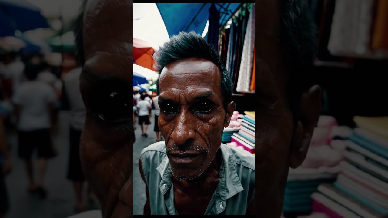 Black‑Eyed Vendor | Urban Glitch in Divisoria 