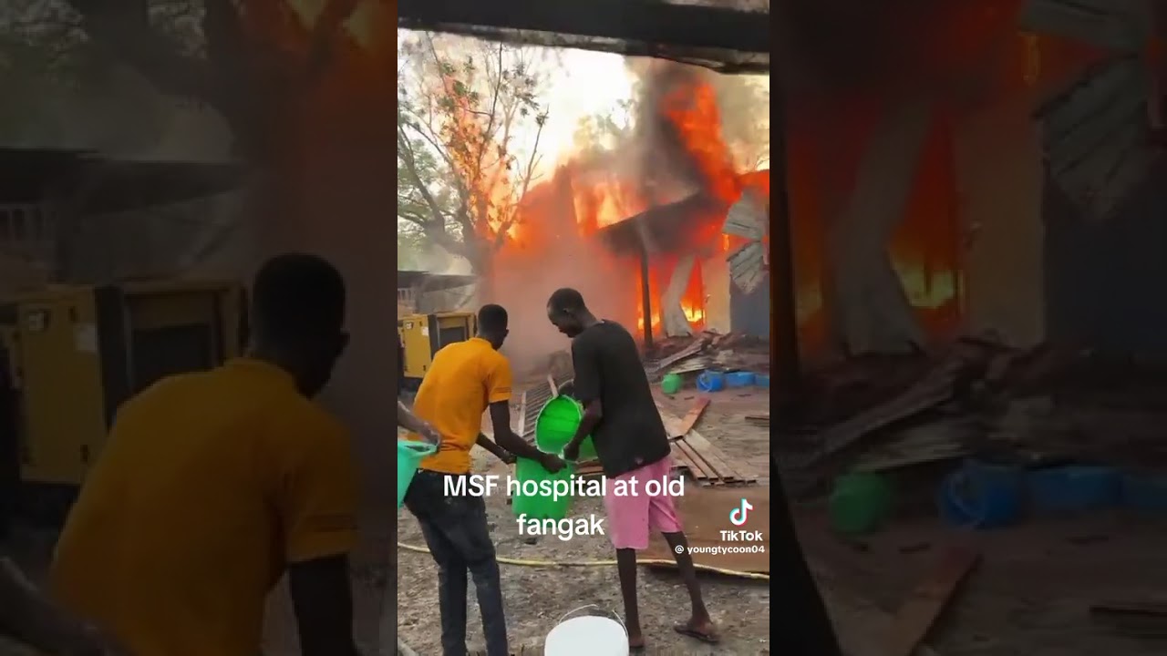 Old Fangak Hospital run by MSF France was burned down by SSPDF of South Sudan.