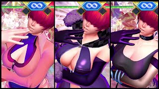 Shermie All Special Moves in All Costumes SNK Heroines Tag Team Frenzy