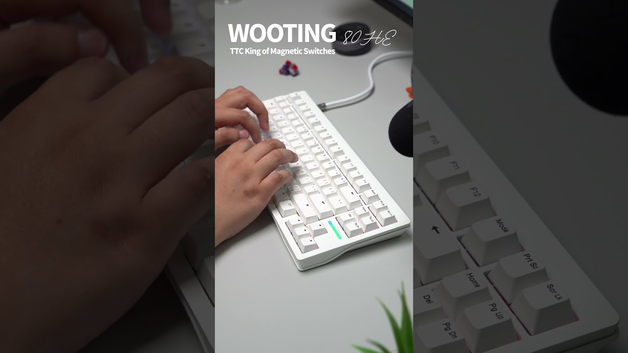 WOOTING 80HE Zinc White + TTC King of Magnetic Switches WOOTING 80HE Zinc White + TTC King of Magnetic Switches