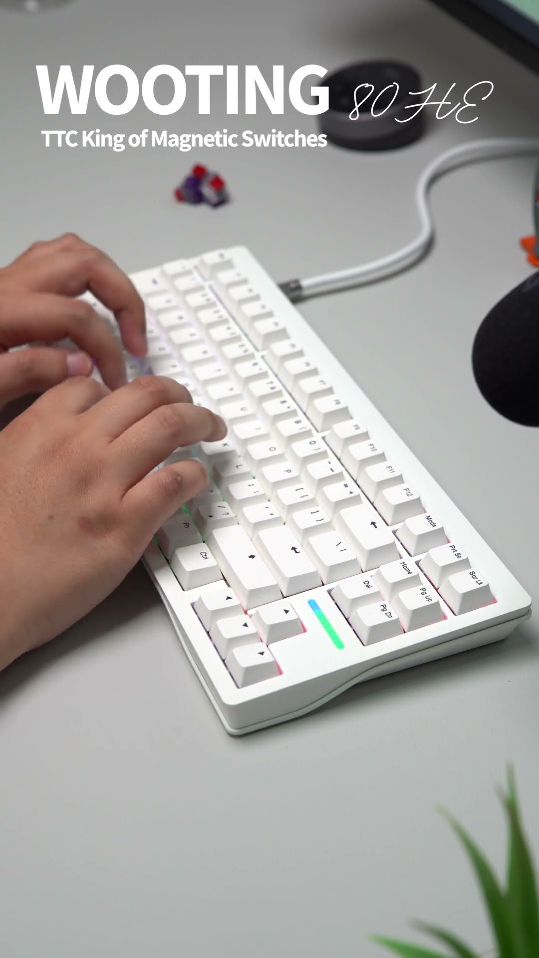 Wooting 80HE Zinc Alloy TTC KOM POM スイッチ Movement Feels SO Good with These Switches! | Wooting x TTC