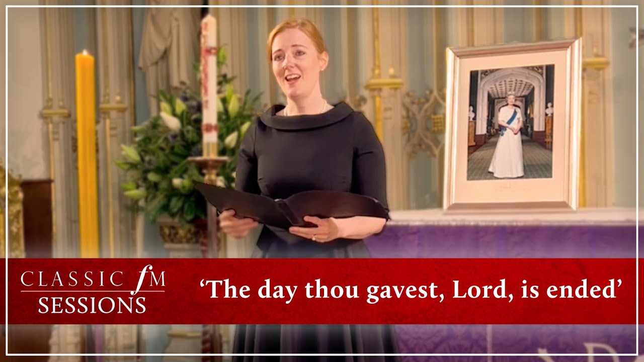 Soprano sings poignant funeral hymn ‘The day thou gavest, Lord, is