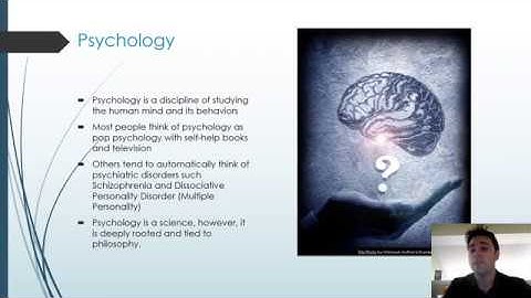 Psychology 101 Lecture 01: Introduction to Psychology: Philosophy