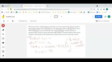 6.12 Delta Math   Write System of Equations from Context