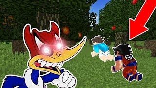 ENGANAMOS O PICA-PAU DO MAL COM A MELHOR ARMADILHA NO MINECRAFT!! CREEPYPASTA PICA-PAU