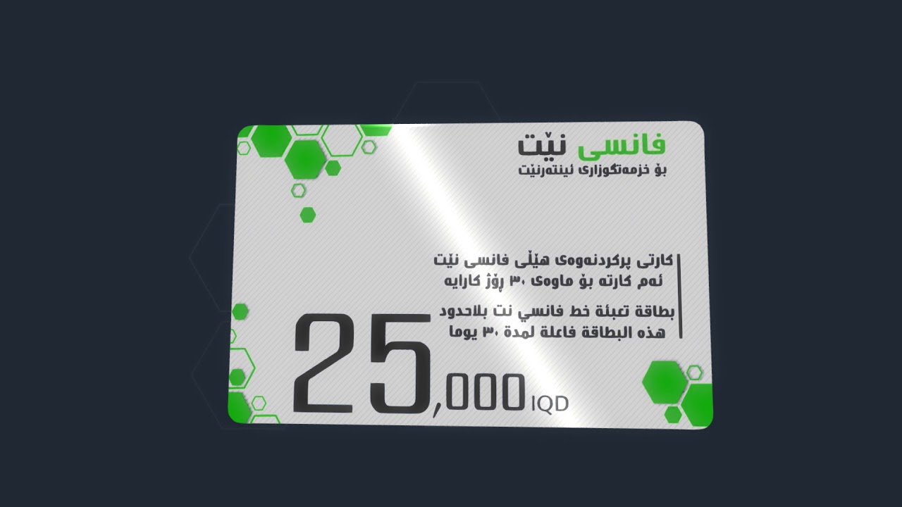 Fancy Net Card 25000