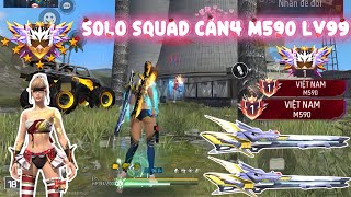 Solo Squad 1v4 with Level 99 M590, 2 Top 1 Wins, 45 Kills