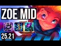 ZOE vs SYLAS (MID) | 78% winrate, Legendary | KR Master | 25.21