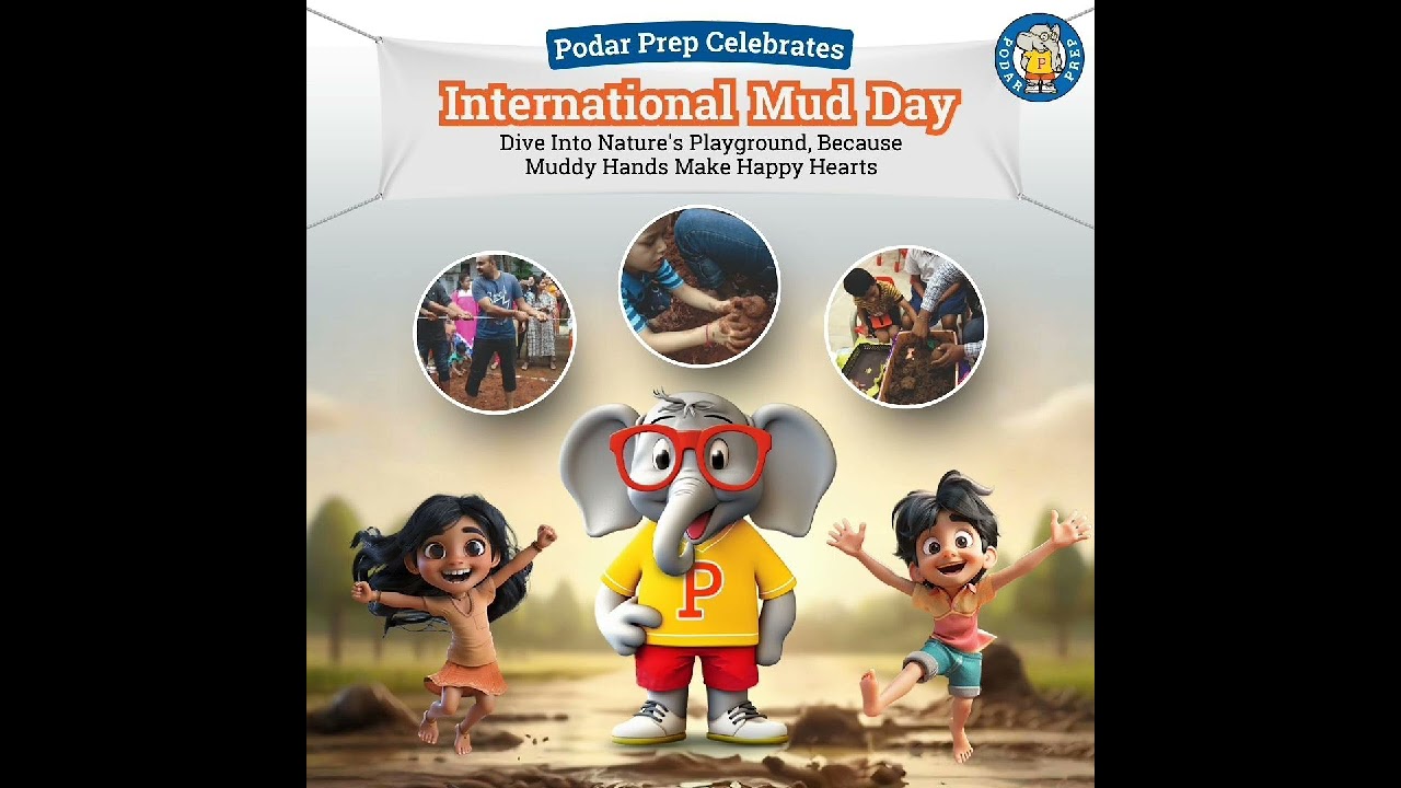 Podar Prep Bramhapuri Celebrates International Mud Day