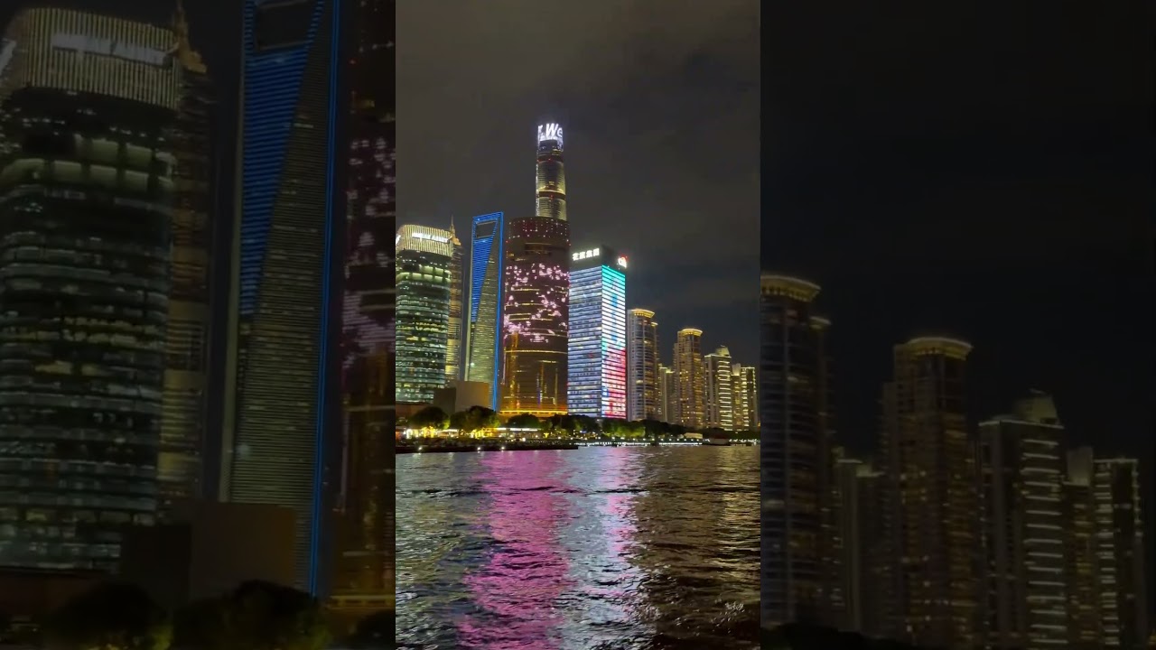 Pudong River, Shanghai, China 🇨🇳 Private Night Cruise on $5M Yacht #shanghai #china #yachtlife🛥️
