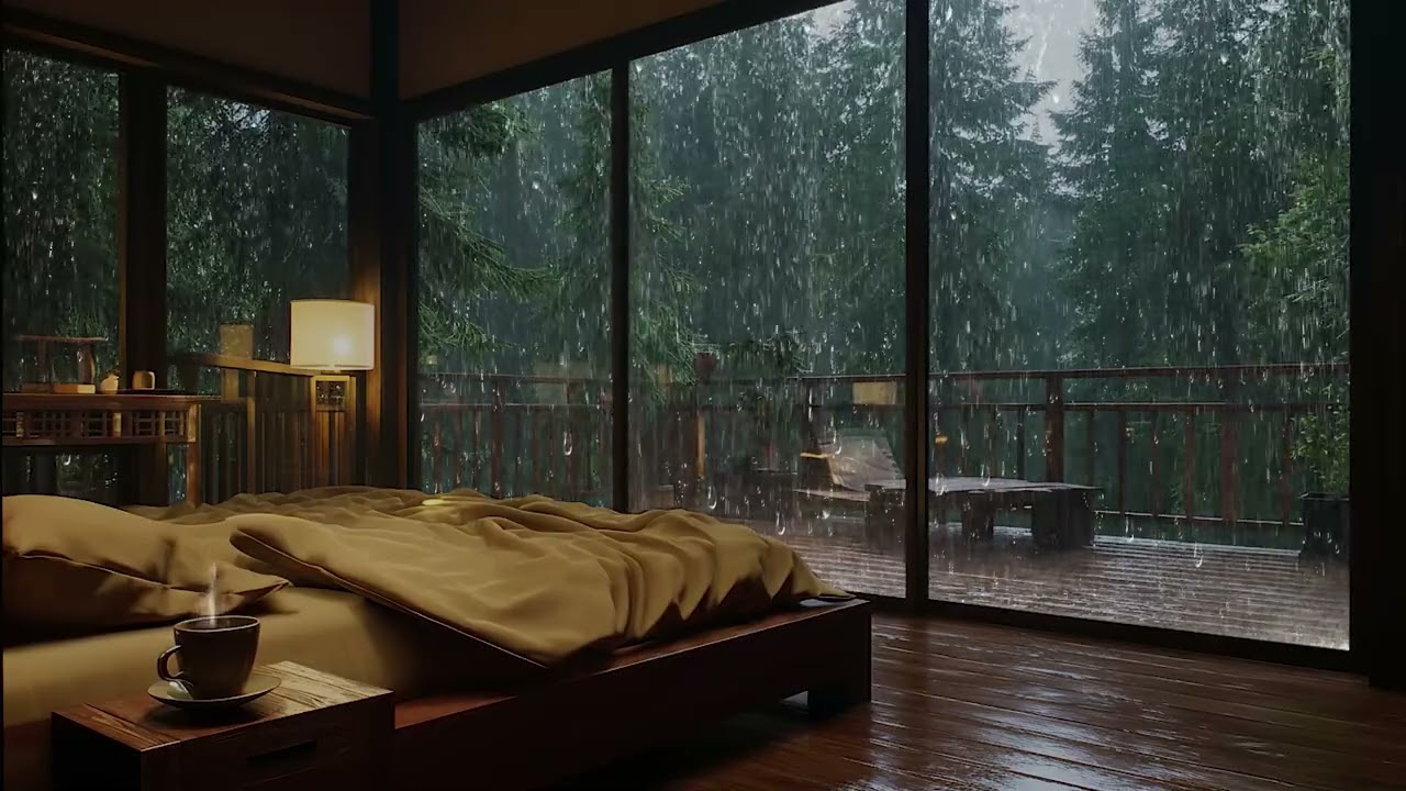 Calm Your Mind in 5 Minutes 🌧️ Deep Sleep Piano & Rain Ambience for Insomnia