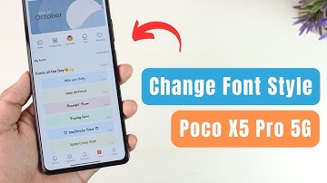 How to Change Font Style in Poco X5 Pro