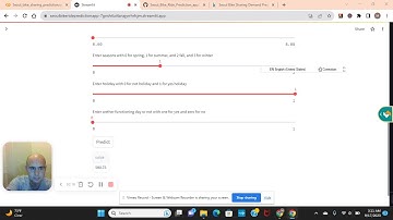 Build a Streamlit regression web app that predicts bike shares from a dataset in Seoul, South Korea