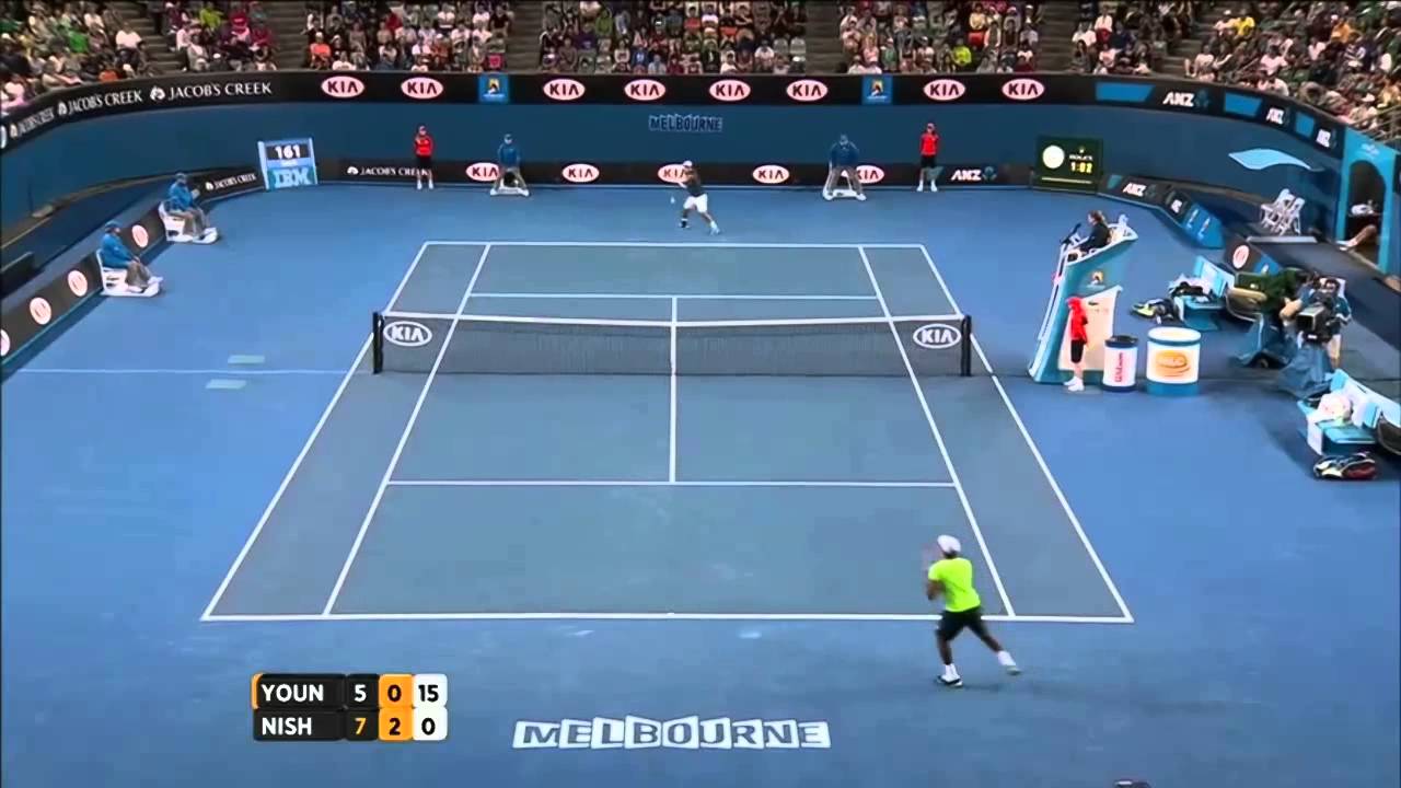 Donald Young vs Kei Nishikori (2014 AO)