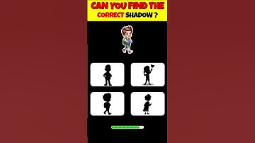 Can You Find The Correct Shadow ? #quiz #shorts #quiztime