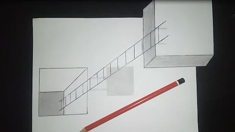 How to Draw a 3D Ladder - Trick Art For Kids