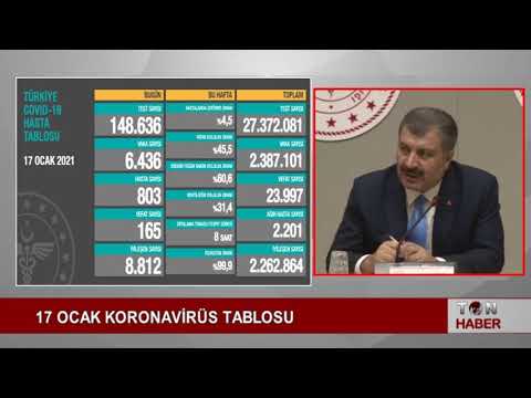 17 OCAK KORONAVİRÜS TABLOSU