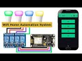 Wifi Home automation system by NODE MCU ESP8266 and Blynk app