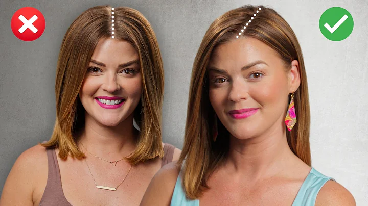 Stop PARTING Your Hair WRONG For Your Face Shape! Middle VS Side Part