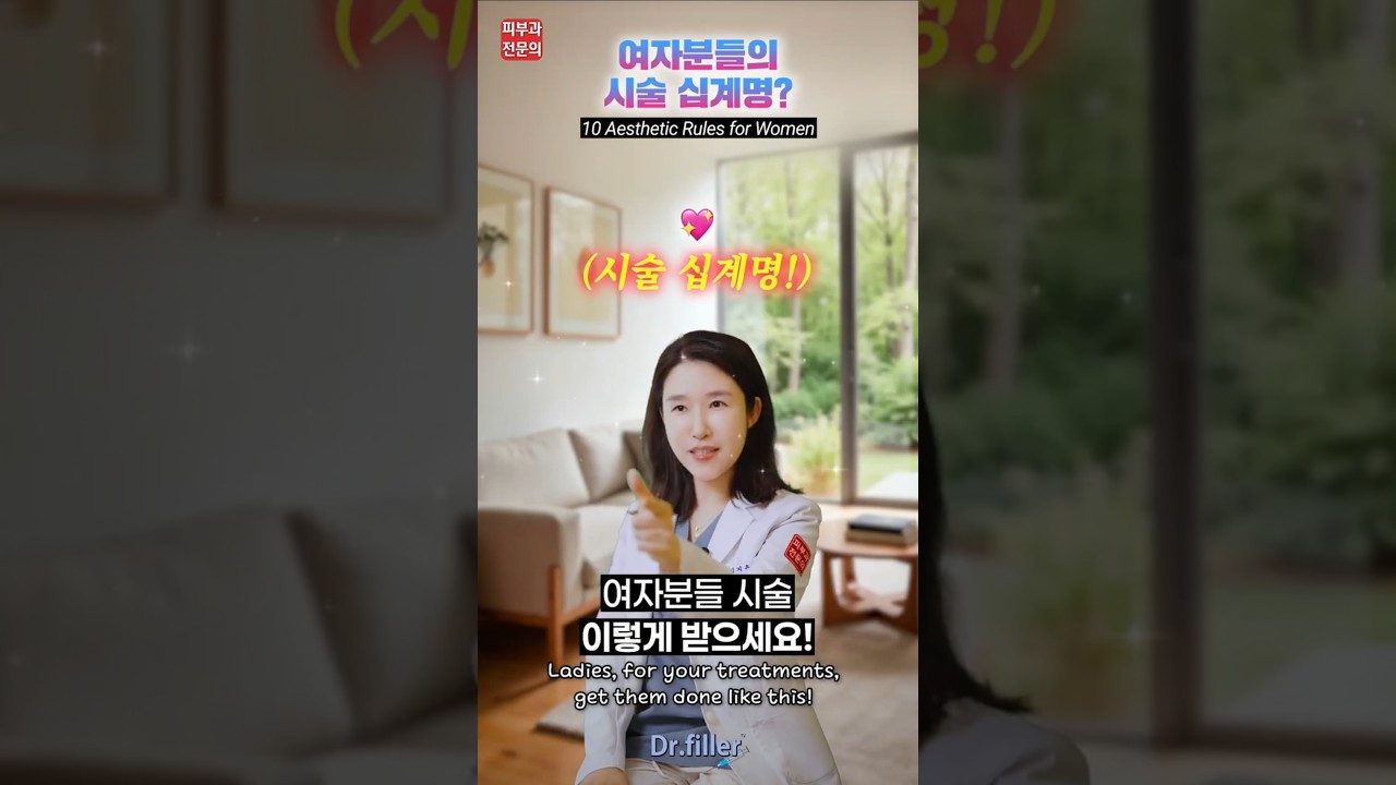 여자분들의 시술 십계명? 10 Aesthetic Rules for Women #동안시술 #자연스러운시술 #피부과전문의