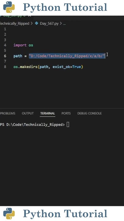 Creating Multiple Folders With Python | Python Tutorial - YouTube