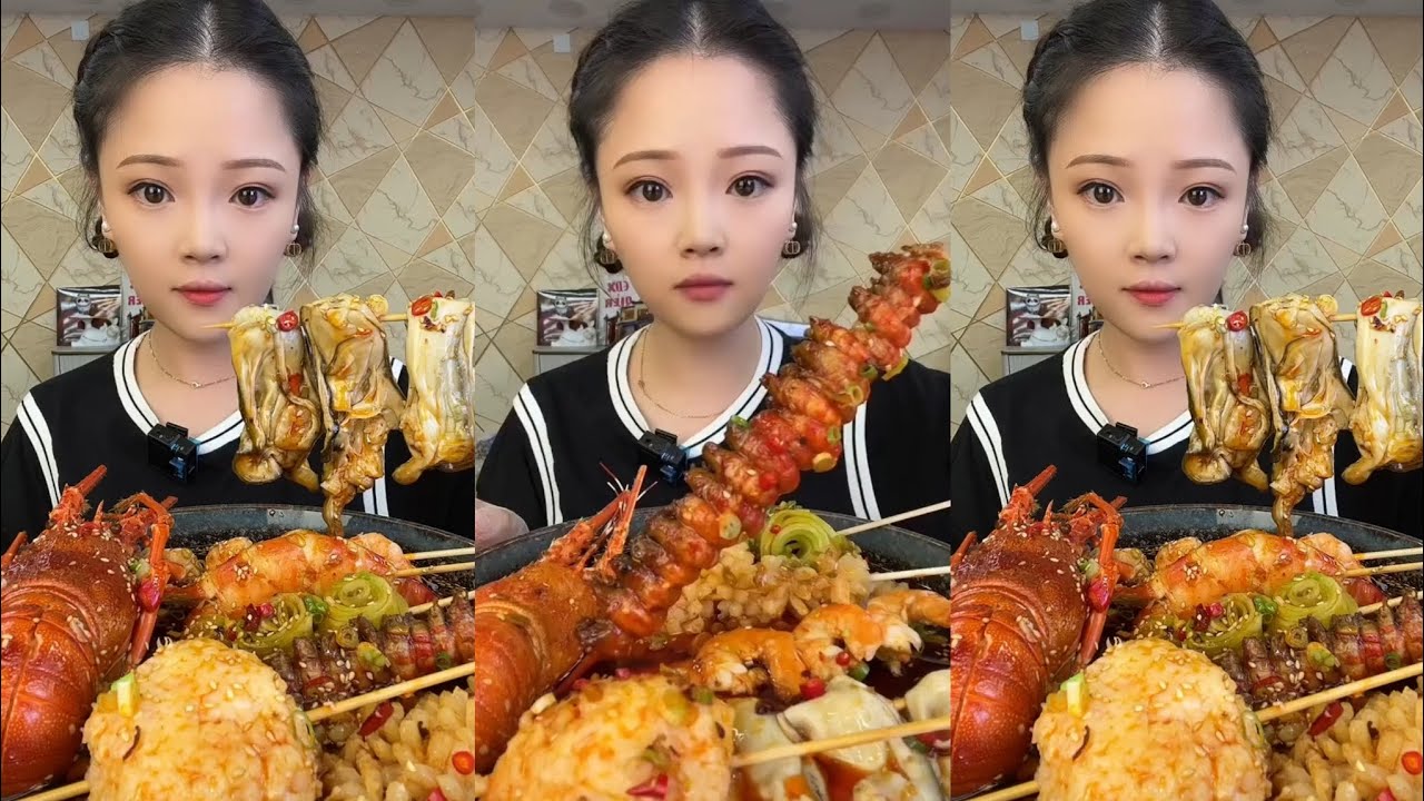 CHINESE MUKBANG SPICY FOOD (COLD POT SKEWERS)@Xiao Yu Mukbang @Bingxin666 Mukbang EATING SHOW