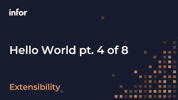Infor Mongoose - Hello World pt. 4 of 8