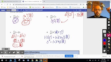 Topic 3.2 Implicit Differentiation