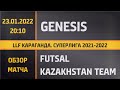 Обзор матча Genesis - Futsal Kazakhstan Team (23.01.2022)