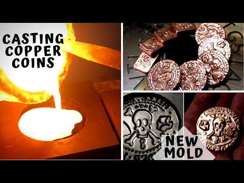 Casting Copper Currency From Cable - Making Melee Money - Melting Copper
